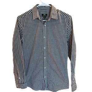 H&M Checkered Button Down Mens XS